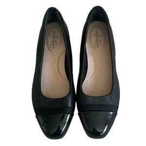 Clark’s Women’s Genuine Leather Flats with Cushion- Size 6.5
